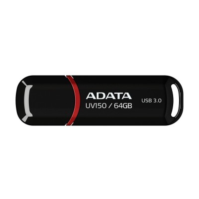 Adata - Memory Stick (AUV150-64G-RBK) - USB 3.2 FlashDrive, 64GB - Black foto
