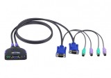 Switch KVM 2 porturi VGA PS/2, ATEN CS62S