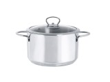 Oala cu capac din sticla Kulinaria Metalac, inox, 16cm, 2l