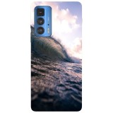 Husa compatibila cu Motorola G20 model Splashing Wave, Silicon, TPU, Viceversa, Transparent, Carcasa