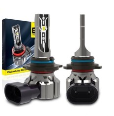 2 x Led 9006 Lumini Lampa ?2 Faruri Becuri Auto Moto 70W 5000lm 6000K 12V foto