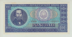 ROMANIA - 100 LEI 1966 UNC , B1.147 foto