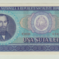 ROMANIA - 100 LEI 1966 UNC , B1.147