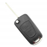 Opel - Carcasa tip cheie briceag cu 2 butoane, lama pe stanga, Carguard