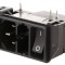 Conector alimentare AC soclu tată 10A IEC 60320 C14 THT