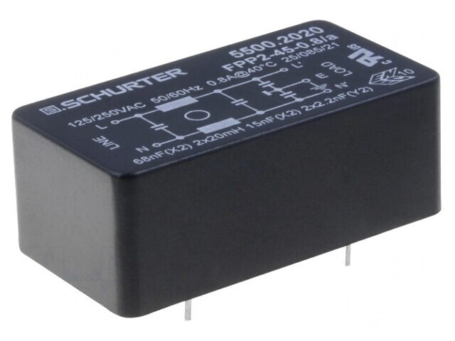 Filtru Anti-Interferențe 250VAC 68nF 2,2nF 20mH THT