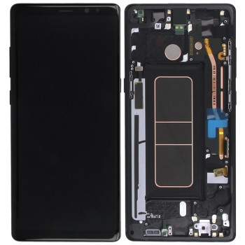 Samsung Galaxy Note 8 (SM-N950F) Unitate de afișare completă neagră GH97-21066A GH97-21065A foto