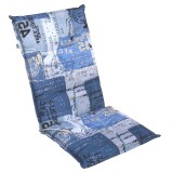 Perna pentru scaun, gri + albastru, 120 x 48 x 6 cm