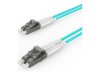 GEMBIRD OM4 Duplex 50 125 LC, LC 0.5m , Patch Cord Fibra Optica Multimode, LSZH, 100Gbps