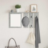 VidaXL Răcător de paltoane montat pe perete Gri beton 85 x 10 x 45 cm