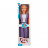 Papusa Clara in tinuta sportiva, Dollz n More, Violet, 80 cm