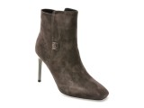 Botine elegante EPICA gri, J30822, din piele intoarsa