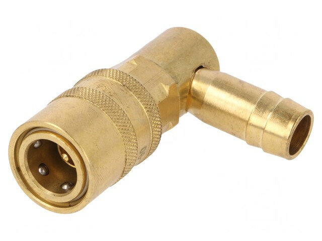 Conector rapid &icirc;n unghi de 90&deg; alamă 15 bar cu supapă