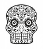 Sticker decorativ, Skull, 78 cm, 216STK-7