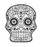 Sticker decorativ, Skull, 78 cm, 216STK-7