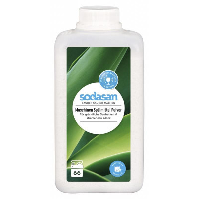Detergent Praf Ecologic pentru Masina de Spalat Vase Sodasan 1kg foto