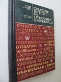 Culegere de texte din literartura univesala - Clasa a IX-a umanista - N. I. Barbu , O. Dramba , ...