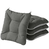 Outsunny Set de 4 perne pentru scaune de grădină cu șireturi și bază antiderapantă impermeabile 39,5x39,5x10 cm Gri &icirc;nchis | Aosom Romania