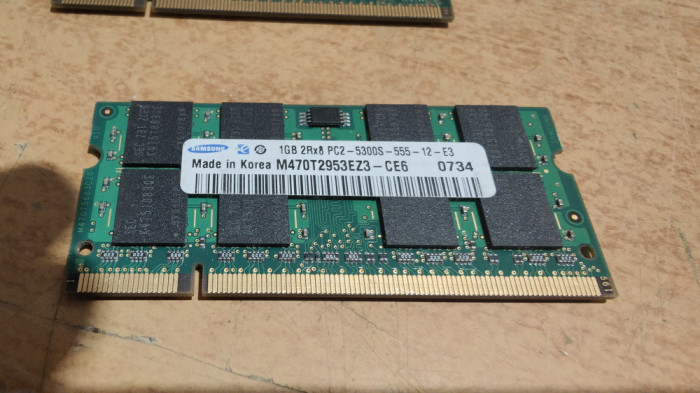 Ram Laptop Samung 1GB DDR2 PC2-5300S M470T2864QZ3-CE6