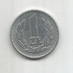 (No1) moneda-Polonia ,1 Zlot 1975