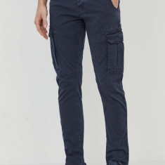 Bomboogie pantaloni barbati, culoarea albastru marin, drept