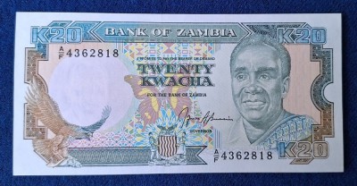 20 Kwacha nedatata - Bancnota veche Africa - Zambia - stare foarte buna UNC foto