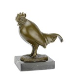 Cocos- statueta din bronz pe un soclu din marmura BJ-57, Animale