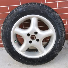 Vand 4 jante + 4 anvelope de vara Dacia Logan foto