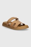Steve Madden slapi de piele femei, culoarea maro