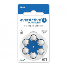 everActive ULTRASONIC 675 baterii petru aparate auditive-Conținutul pachetului 1x Blister