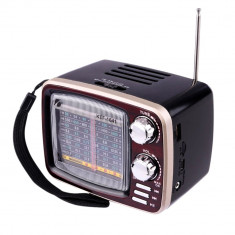 Radio tip TV retro KTF1641, 8 benzi FM/AM/SW, BT/AUX/USB/TF, LED