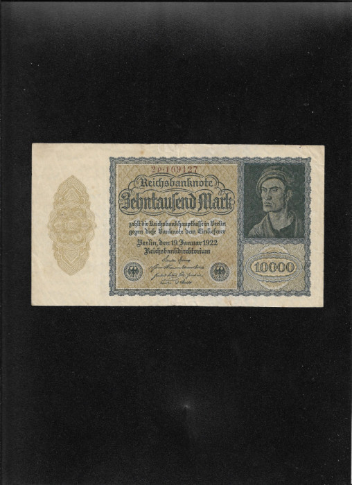 Germania 10000 mark marci 1922 seria109127