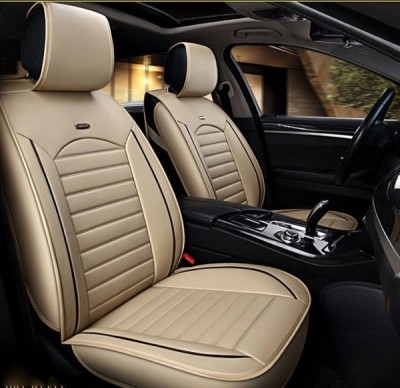 2 x LUX Huse Scaune pentru Masini Auto Universal Bej Piele foto