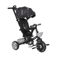 Tricicleta pentru copii Lorelli Revel, sezut rotativ, maner control parental, centura siguranta, roti spuma EVA, copertina pliabila si detasabila, 1-5