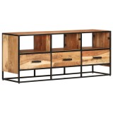 Cumpara ieftin Comoda TV, 110x30x45, lemn masiv de acacia