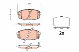 TRW GDB2192 set placute frana,frana disc
