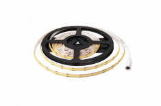 Banda LED COB Well lumina calda 3000K 12V 360chip m 5m cu driver 24W foto