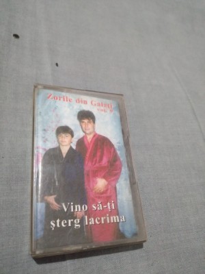 CASETA AUDIO FORMATIA ZORILE DIN GALATI VOL 9-VINA SA-TI STERG LACRIMA foto