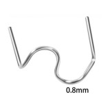 Set 100 cleme pentru pistol de reparat obiecte din plastic 0.8mm Cod: K18028-14 Automotive TrustedCars