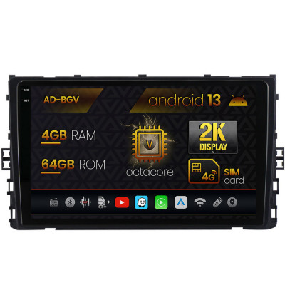 Navigatie Volkswagen Polo (2018+), Android 13, V-Octacore 4GB RAM + 64GB ROM, 9.5 Inch - AD-BGV9004+AD-BGRKIT041 foto