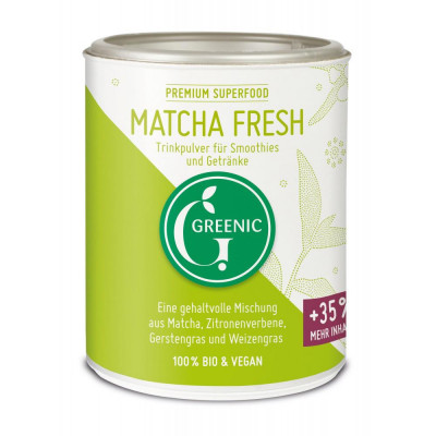 Pudra Matcha Fresh pentru Smoothie-uri si Bauturi Bio 110 grame Greenic foto