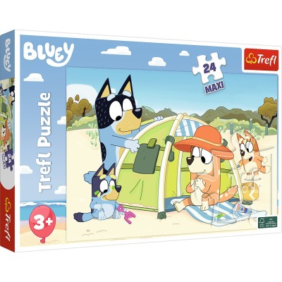 PUZZLE TREFL 24 MAXI BLUEY ZIUA CEA BUNA SuperHeroes ToysZone foto