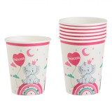 Set Pahare Petrecere, Model Elefant, Capacitate 240ml, Multicolor, 6 Bucăți