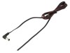 Cablu de Alimentare DC 5,5/2,1mm Unghi Negru 1,5m