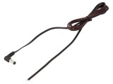 Cablu de Alimentare DC 5,5/2,1mm Unghi Negru 1,5m