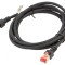 Cablu Patch S/FTP Cat6 LSZH Negru 2m 27AWG