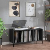 Cumpara ieftin Comodă discuri, negru, 100x38x48 cm, lemn prelucrat