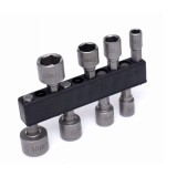 Set adaptoare hexagonale pentru 1/2", 1/4", 3/8", 8 piese, Kraft