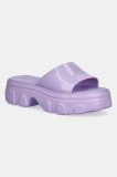 Melissa papuci MELISSA ELLA SLIDE AD femei, culoarea violet, cu platforma, M 35882.BH683