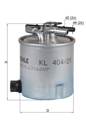 MAHLE KL 404/25 filtru combustibil